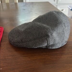 Brixton Gray Flat Cap Classic Herringbone Hat